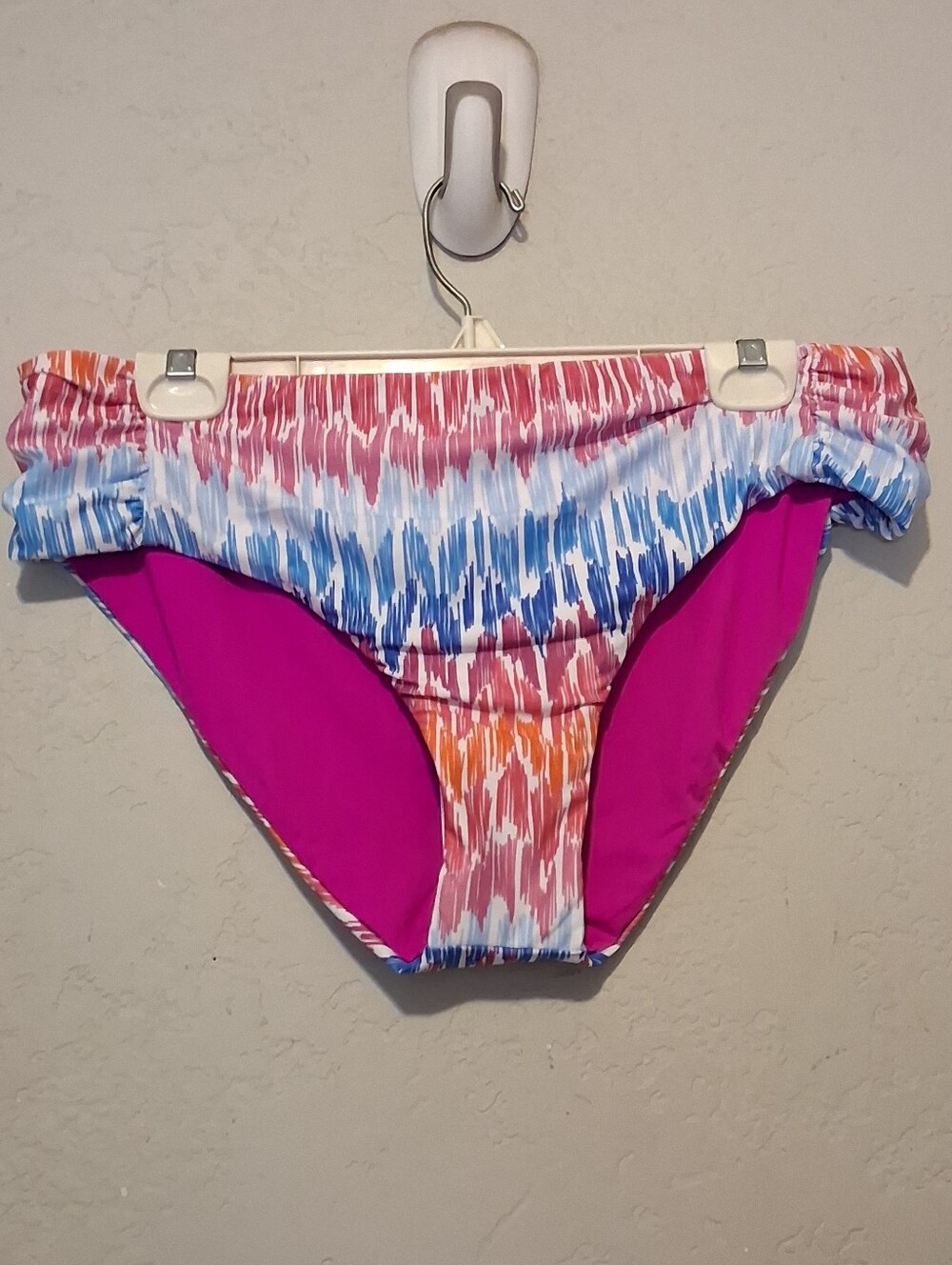 Becca Hipster Multi ETC by‎ Rebecca Virtoe Swim Bottom Plus Women Ruched Sude 1X